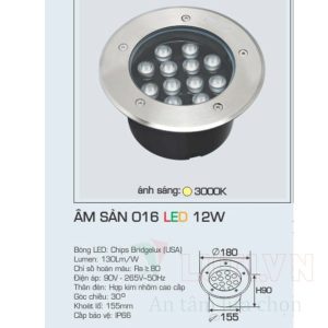 Đèn pha LED Anfaco AFC-ÂM SÀN 016-12W