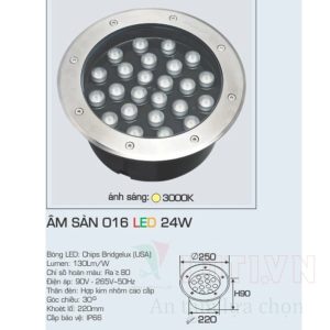 Đèn pha LED Anfaco AFC-ÂM SÀN 016-24W