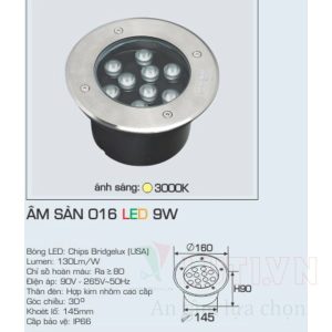 Đèn pha LED Anfaco AFC-ÂM SÀN 016-9W