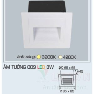 Đèn LED hắt tường Anfaco AFC-ÂM TƯỜNG 009 Xám-3W