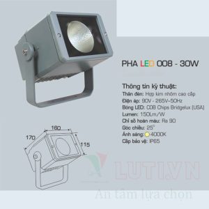Đèn pha LED Anfaco AFC-008-30W