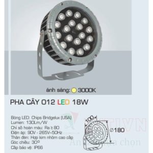 Đèn pha LED Anfaco AFC-PHA CÂY 012-18W