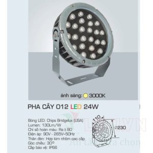 Đèn pha LED Anfaco AFC-PHA CÂY 012-24W