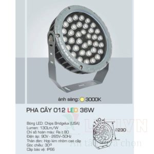 Đèn pha LED Anfaco AFC-PHA CÂY 012-36W