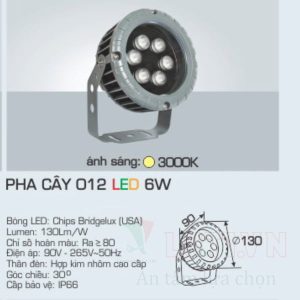Đèn pha LED Anfaco AFC-PHA CÂY 012-6W