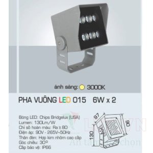 Đèn pha LED Anfaco AFC-PHA VUÔNG 015-6W