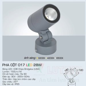 Đèn pha LED Anfaco AFC-PHA CỘT 017-28W