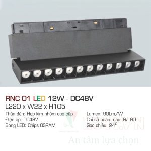 Alternative view of Đèn led ray nam châm Anfaco AFC-RNC-01-12W