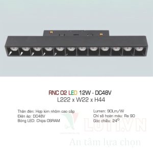 Alternative view of Đèn led ray nam châm Anfaco AFC-RNC-02-12W