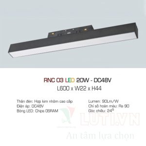 Alternative view of Đèn led ray nam châm Anfaco AFC-RNC-03-20W
