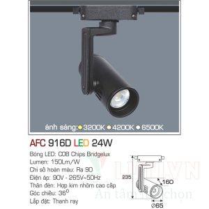 Đèn led spotlight Anfaco AFC-916D-24W
