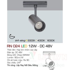 Đèn ray nam châm siêu mỏng AFC-RN-024-12W